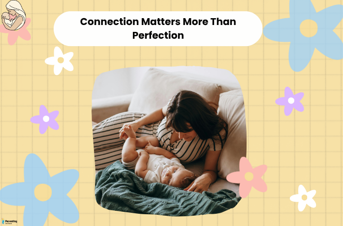 Working mother spending quality bonding time with baby after office hours