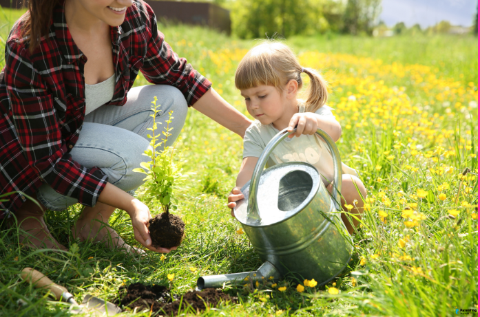 Simple home play ideas like gardening to teach patience and responsibility