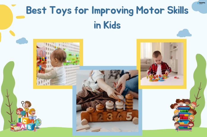 Motor skills toys for kids helping toddler develop coordination and balance through active play.