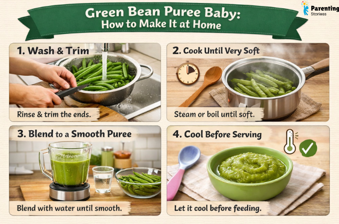 Green Bean Puree Baby How to Make It at Home