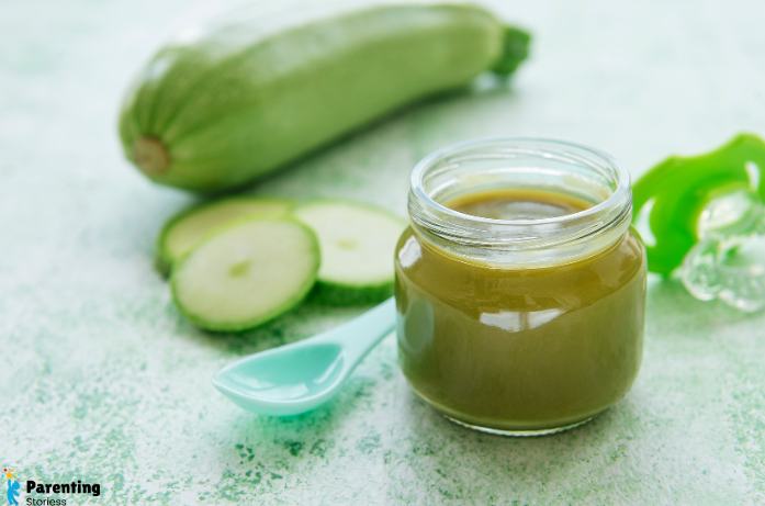 Zucchini Puree for Baby Easy Recipe & Feeding Tips