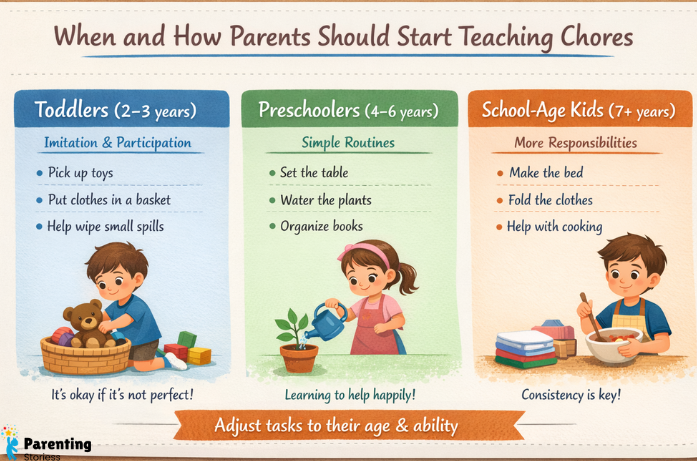 When and How Parents Should Start Teaching Chores