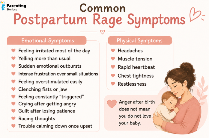 Common Postpartum Rage Symptoms