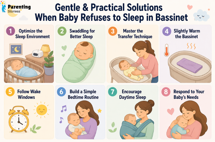 Gentle and Practical Solutions When Baby Refuses to Sleep in Bassinet