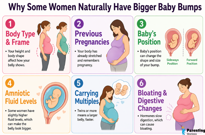 Why Some Women Naturally Have Bigger Baby Bumps