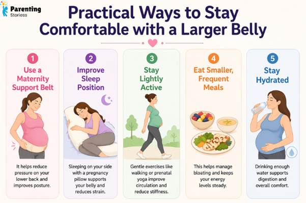 Practical Ways to Stay Comfortable with a Larger Belly
