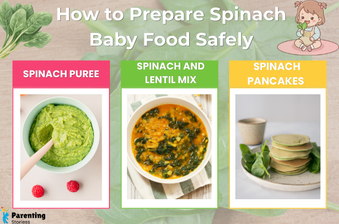 How to Prepare Spinach Baby Food Safely