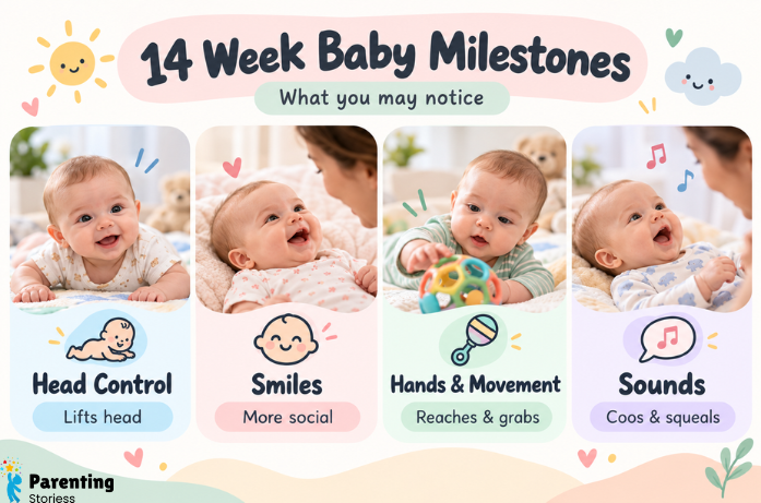 14 Week Old Baby Milestones You May Notice
