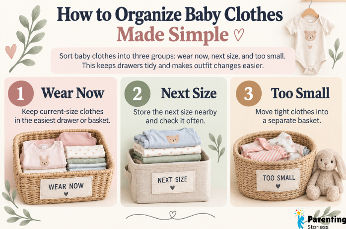 How to Organize Baby Clothes Without Making It Complicated