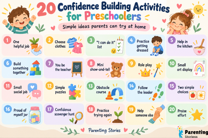 20 Confidence Building Activities for Preschoolers