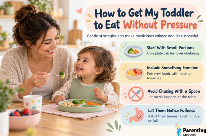 How to Get My Toddler to Eat Without Pressure
