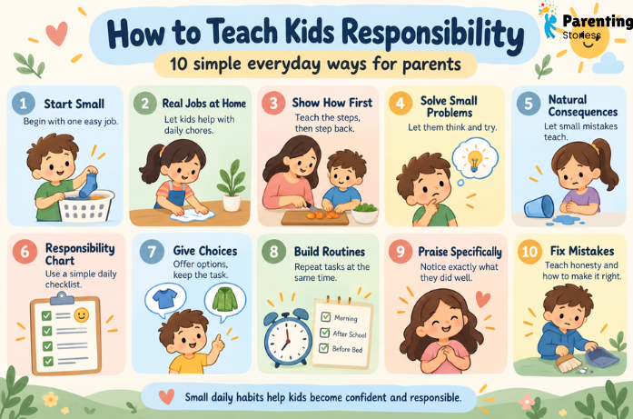 How to Teach Kids Responsibility in Everyday Life